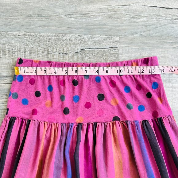 Gudrun Sjoden 100% modal striped/polka dot elastic waist Skirt (size S) - Picture 5 of 11
